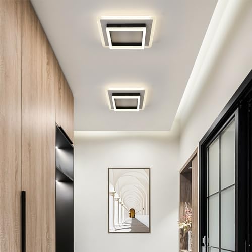 DELIPOP Modern Square LED Ceiling Light – 30W Acrylic Lamp, 4500K