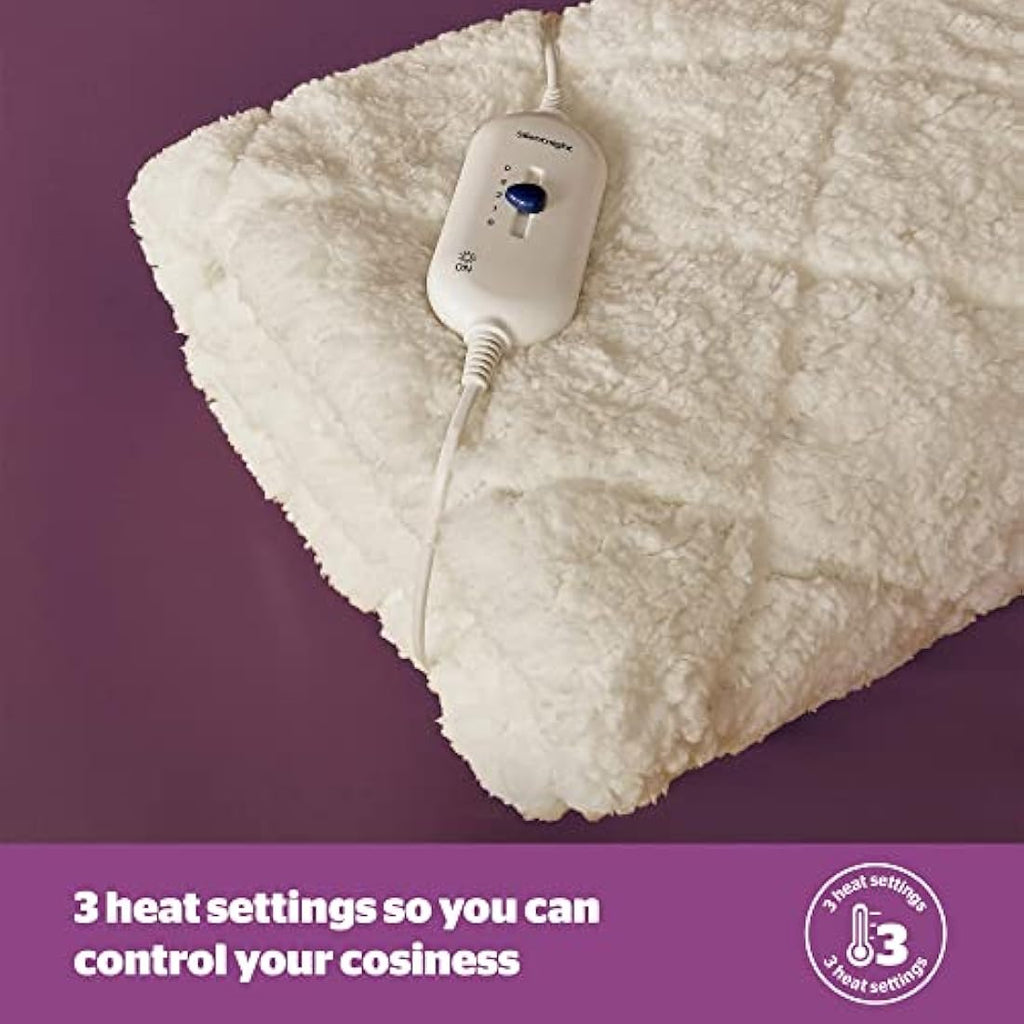 Silentnight Teddy Fleece King Electric Blanket – 3 Heat Settings