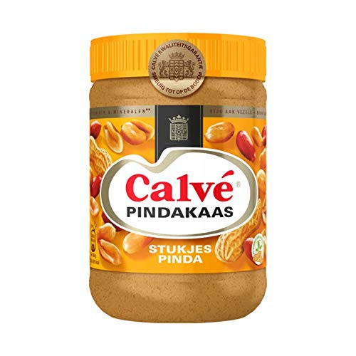 Calvé Peanut Butter with Chunks of Peanuts – Chunky Nut Spread, 650g