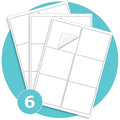 Triplast A4 Address Labels | 6 Per Sheet | 50 Sheets White Printer Stickers