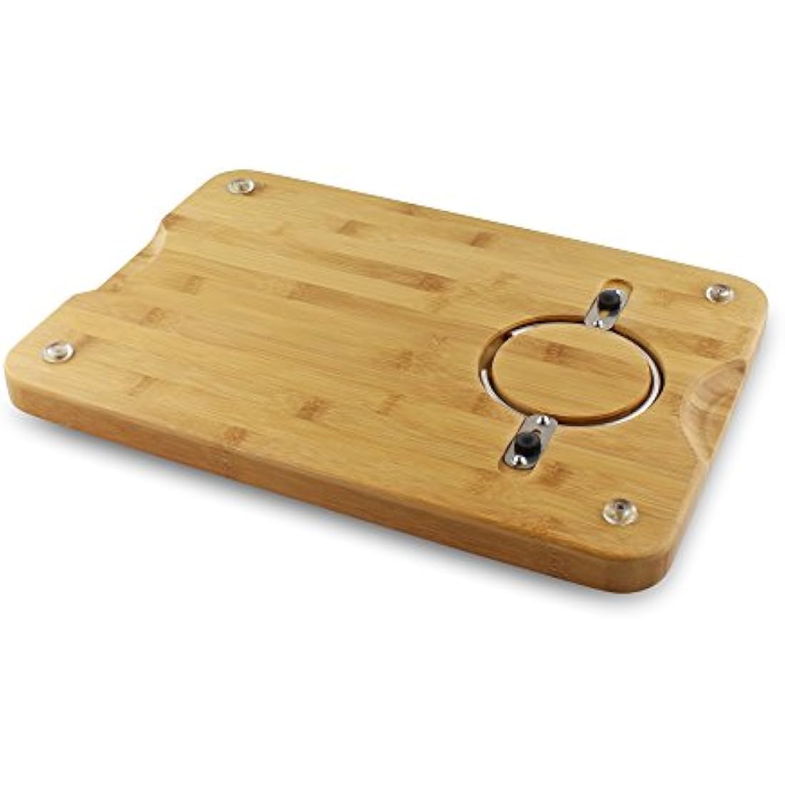 Jolof Store Spiked Bamboo Meat Carving Board with Juice Grooves, 40x28cm