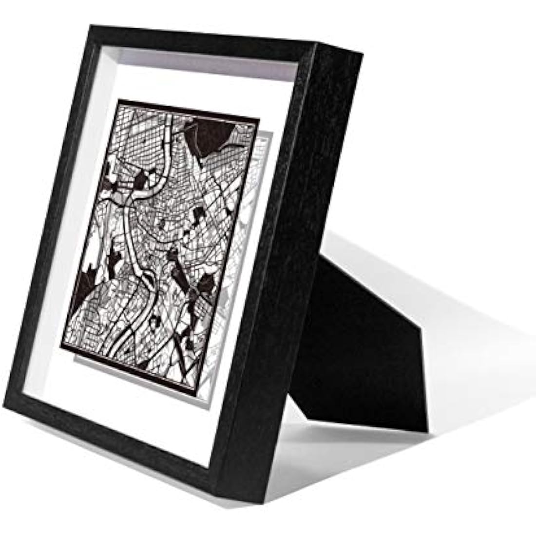 New York Paper Cut Map Art | Jolof Store Framed Wall Decor – 9x9