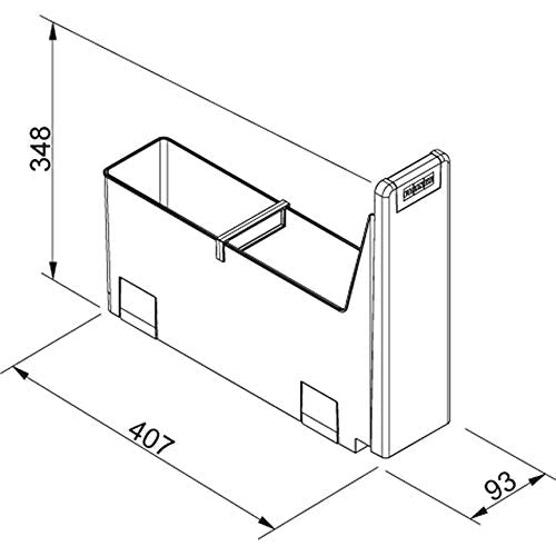 Franke Cube Waste Sorter – Single Chamber Under-Sink Recycling Bin