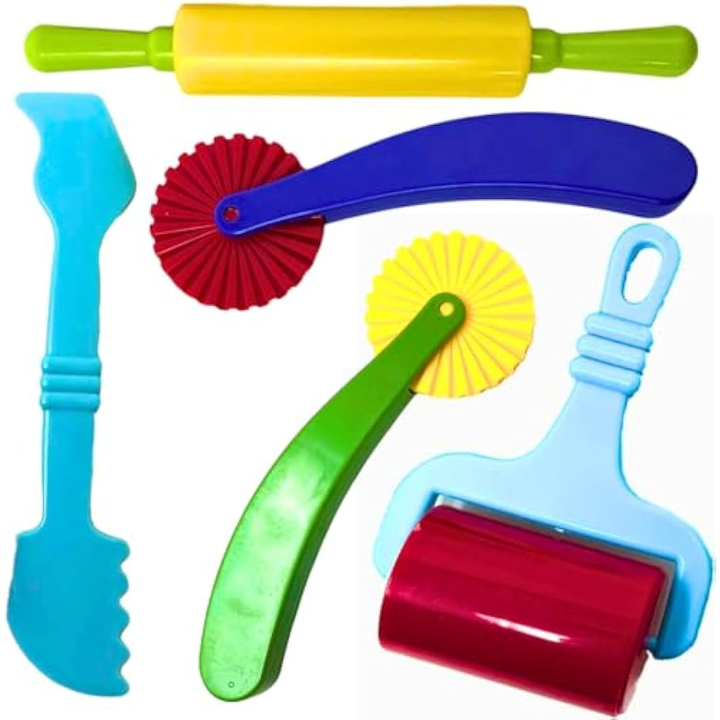 Jolof Store Playdough Set – 5 Piece Dough Tools & Cutters for Toddlers