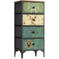 Jolof Store Slim Chest of Drawers | 4-Drawer Fabric Storage Unit