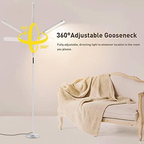 OUTON LED Floor Lamp – 15W Dimmable Modern Standing Lamp with Remote