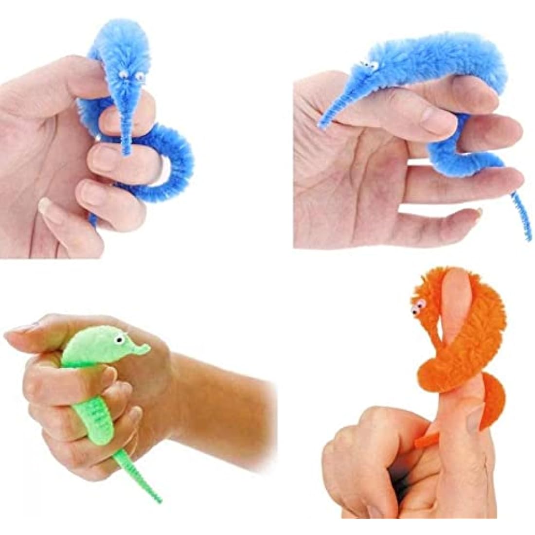 Magic Twisty Wiggly Worms - 30 Pack Fuzzy Party Favors