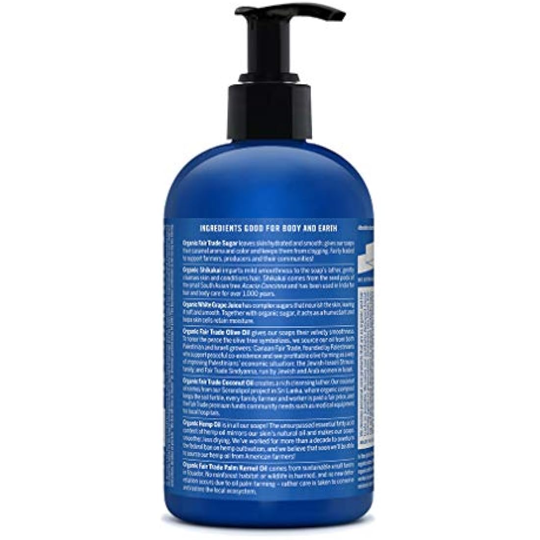 Dr. Bronner's Organic Peppermint 4-in-1 Soap | 335ml Pump Bottle