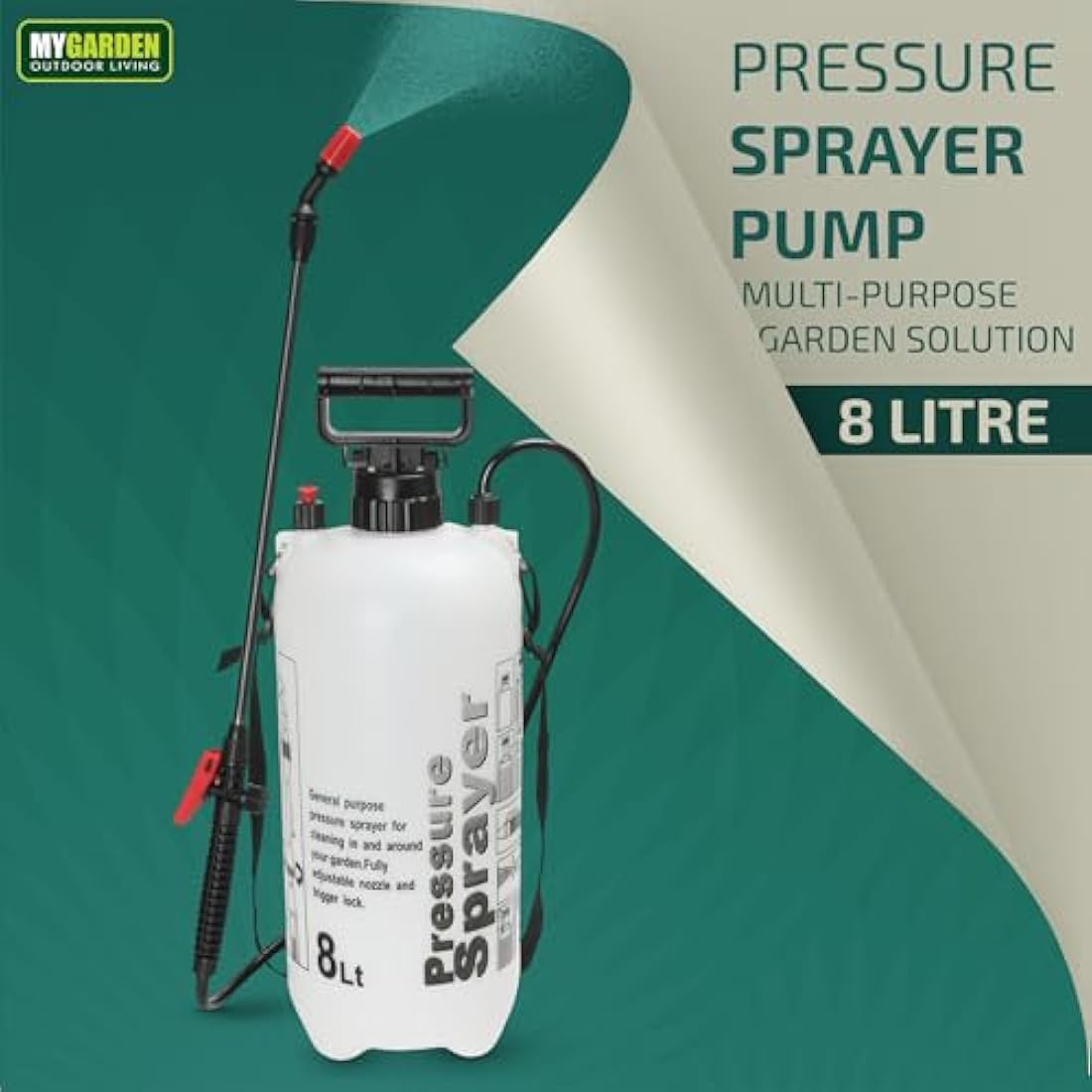 8L Garden Pressure Sprayer – Pump Action Weed Killer