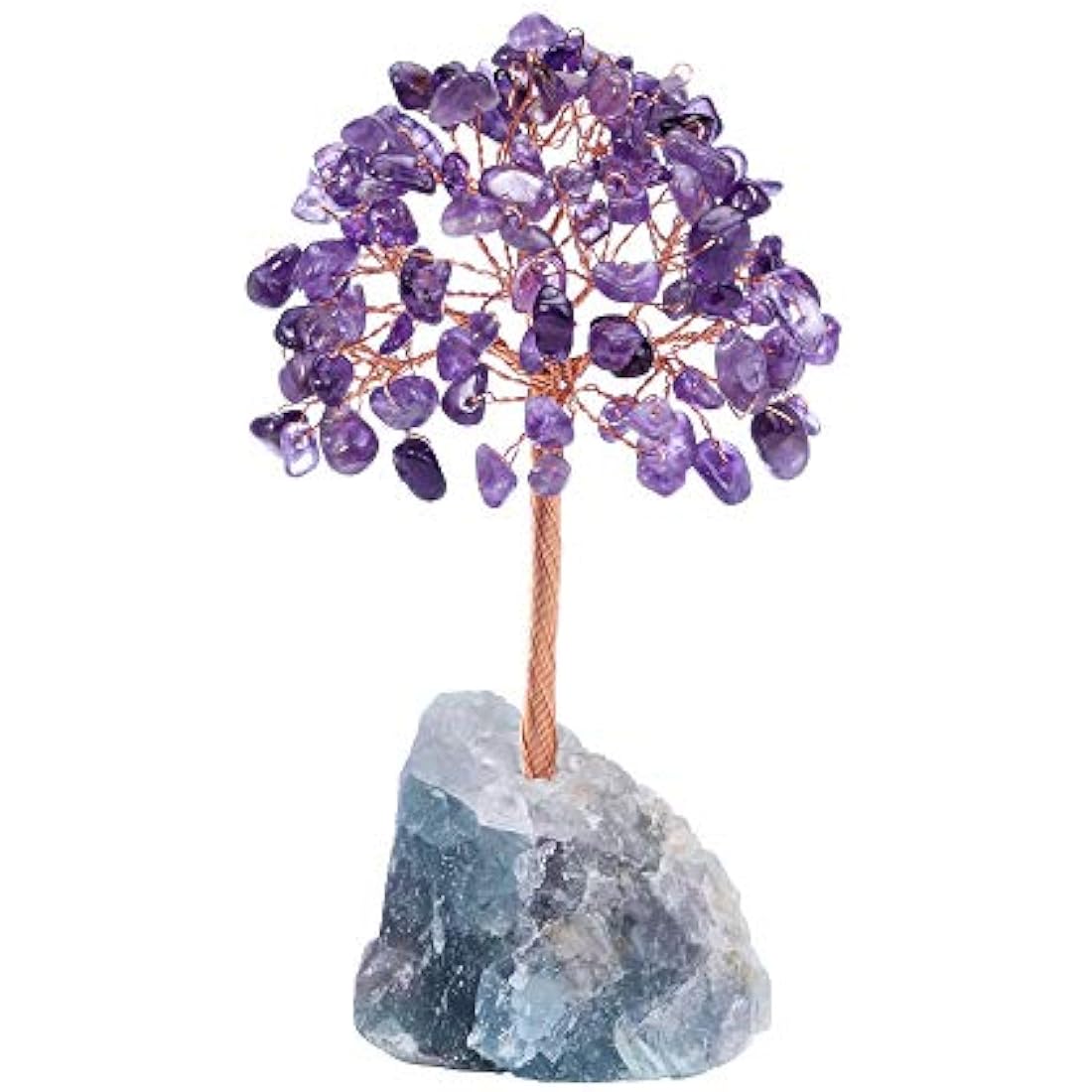JSDDE Amethyst Crystal Money Tree | Feng Shui Healing Gemstone Decor