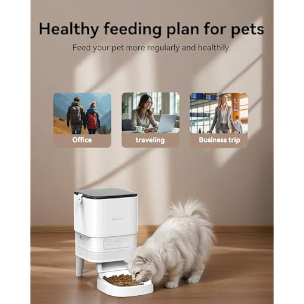 APETDOLA Automatic Cat Feeder - 4L Smart WiFi Food Dispenser with App