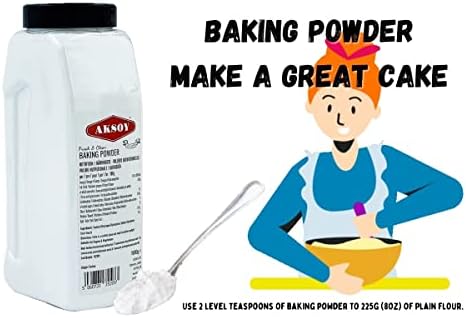 Aksoy Double Acting Baking Powder – 1KG Vegan Leavening Agent