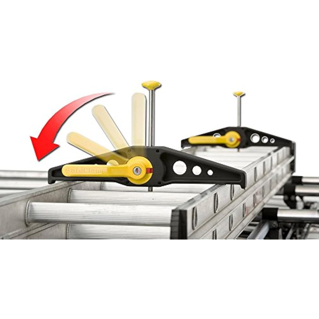 Rhino RAS21 Safe Ladder Clamps – Heavy Duty Van Roof Rack Security
