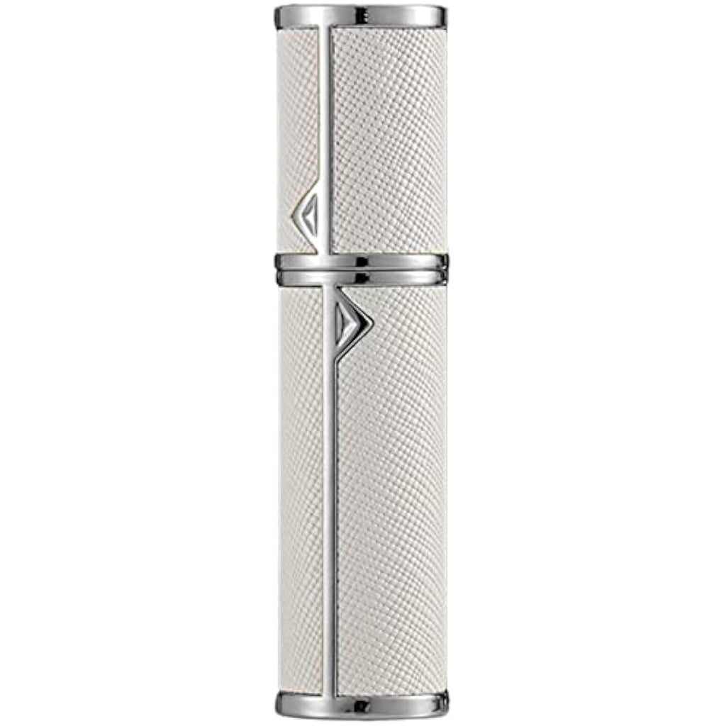 VVGAOGES Refillable Perfume Atomiser | 5ml Leather Travel Spray - White