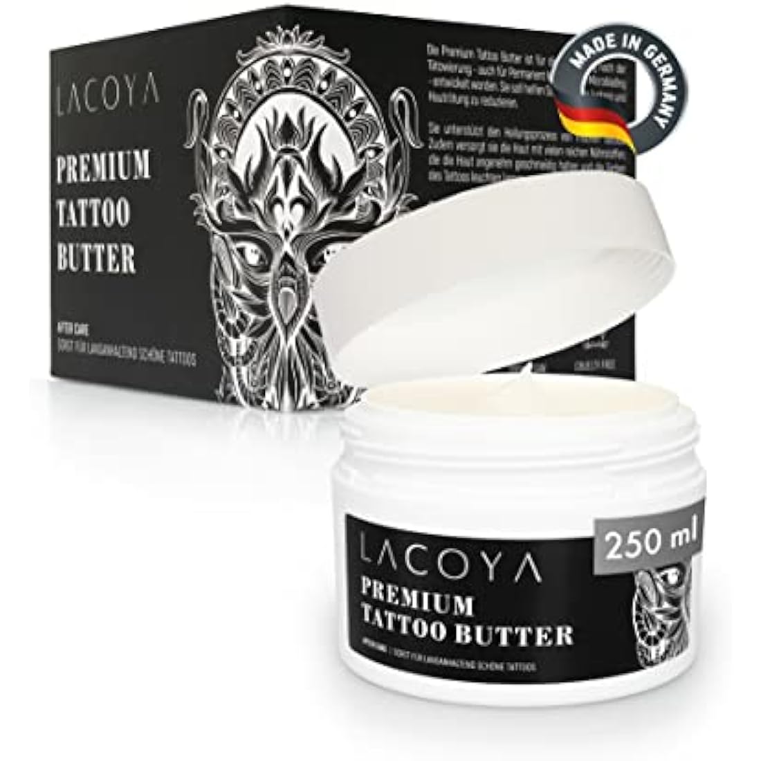 LACOYA Premium Tattoo Butter – Vegan Aftercare Cream with Shea Butter