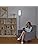 LED Floor Lamp – Modern Dimmable Standing Lamp with Gray Shade