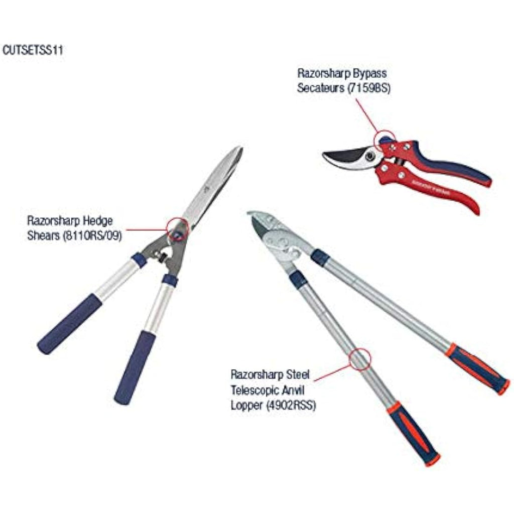 Spear & Jackson Razorsharp 3 Piece Garden Cutting Set – Loppers & Shears