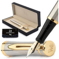 Wordsworth & Black Fountain Pen Set - 18K Gilded Extra Fine Nib