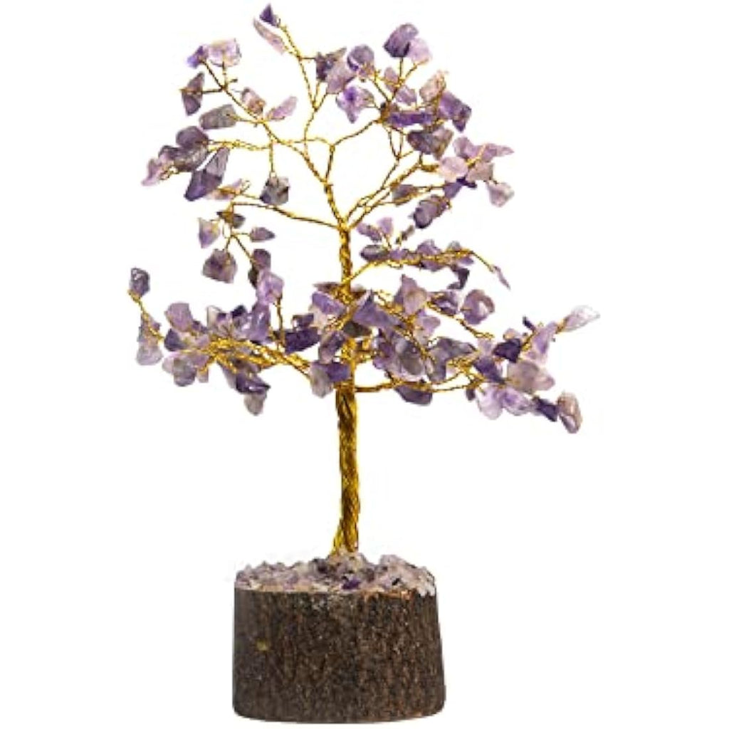 Amethyst Crystal Tree - 150 Bead Feng Shui Gemstone Bonsai