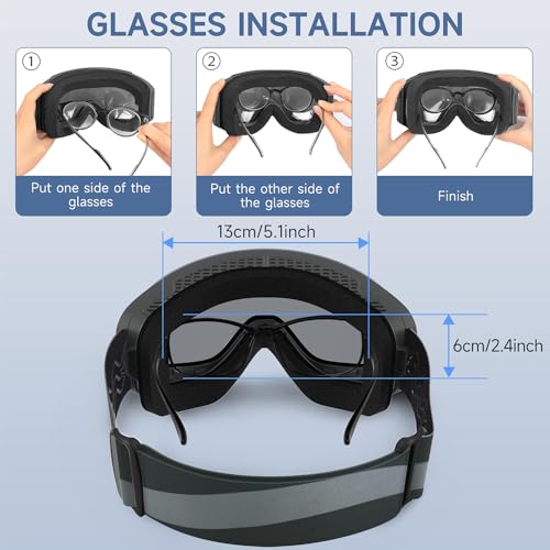 Findway OTG Ski Goggles | Magnetic Interchangeable Spherical Lens