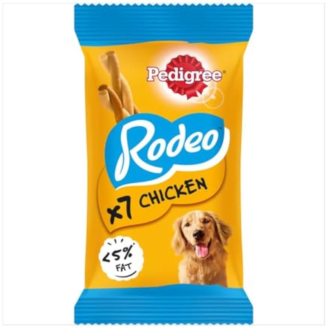 Pedigree Rodeo Chicken Dog Treats – Chewy Training Sticks, 12 x 7 Pack