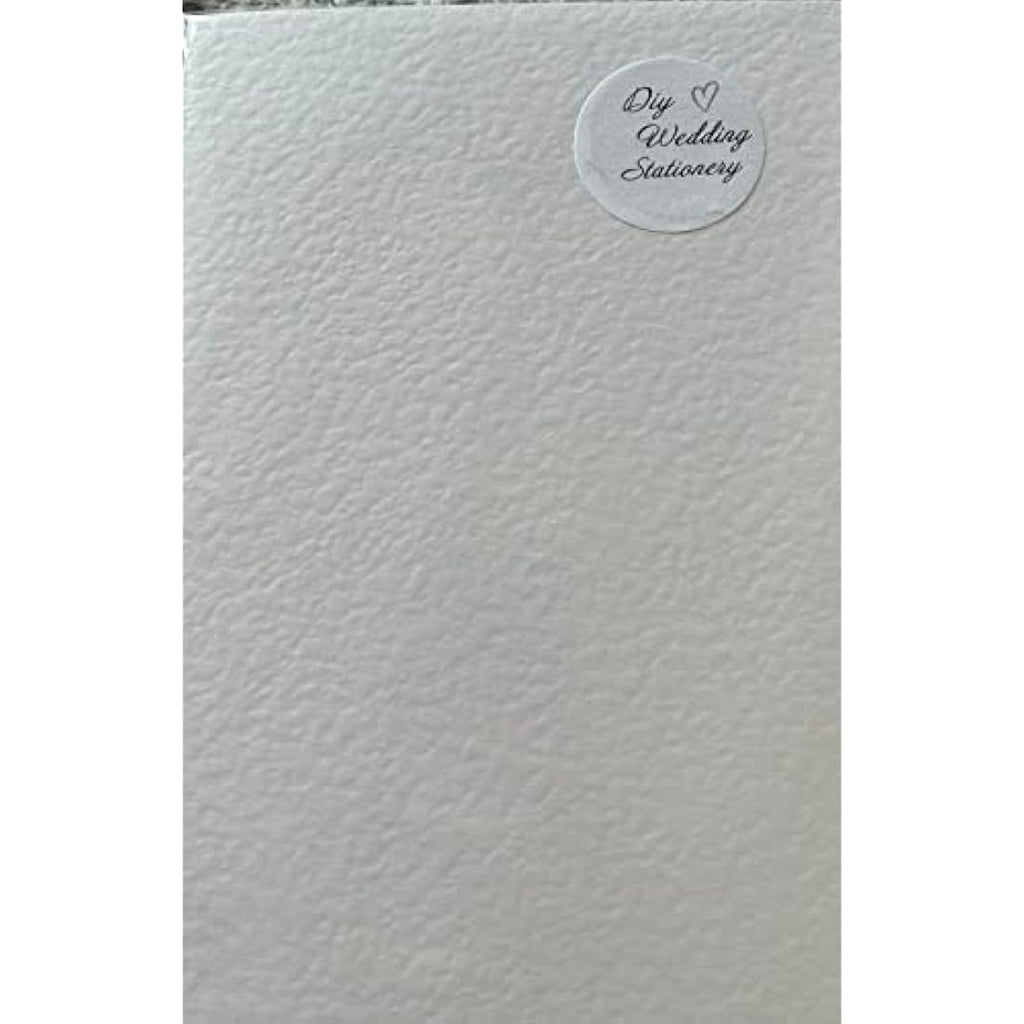 Jolof Store White Hammered Card 255gsm A4 Textured Sheets - 100 Pack