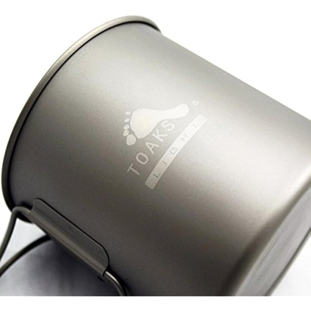 TOAKS Ultralight Titanium Camping Pot and Cup - 650ml (POT-650-L)