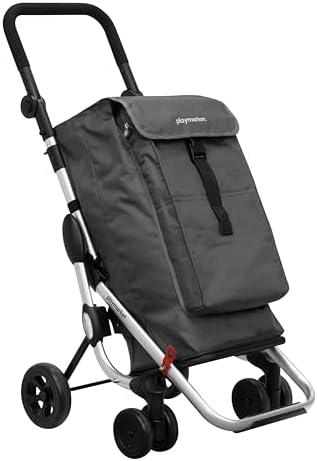 Playmarket Go Up Basic Shopping Trolley – Foldable & Lightweight Cart