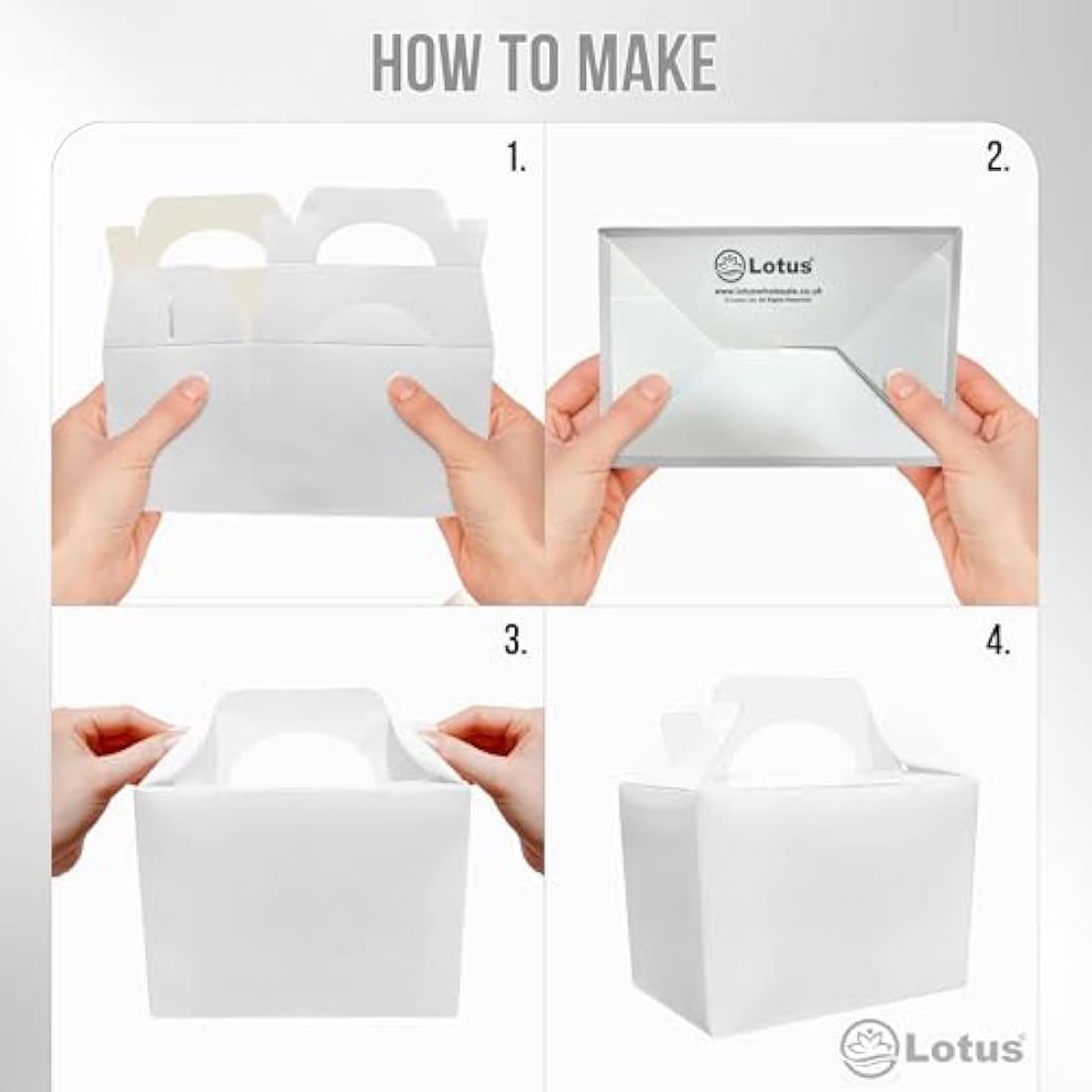 Lotus Silver Party Favor Boxes – 50-Pack Recyclable Kids' Loot Boxes