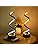 ELINKUME Modern Spiral LED Table Lamps | Set of 2 Dimmable Bedside Lights