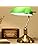 Vintage Bankers Lamp – Green Glass Shade & Brass Base