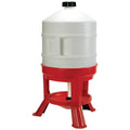 Novital Ascott 30L Poultry Drinker – Top-Fill Plastic Waterer, Red/White