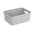 Sunware Sigma Home Storage Box, Light Grey, 24 Litre - image 1