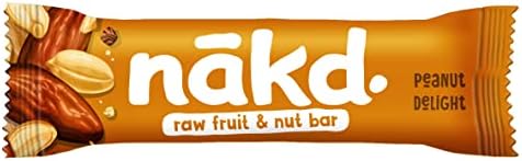 Nakd Peanut Delight Fruit & Nut Bars - Vegan & Gluten Free - 18 x 35g