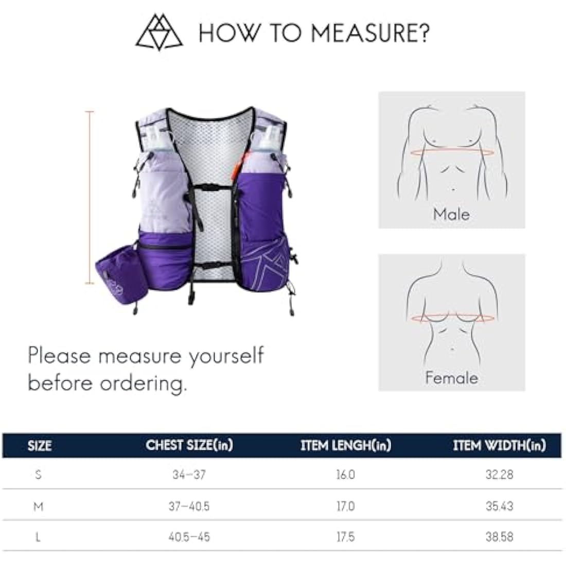 Haimont 8L Hydration Running Vest with 500ml Soft Flasks | Jolof Store