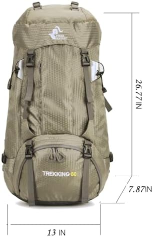 60L Waterproof Hiking Backpack – Lightweight Camping Rucksack