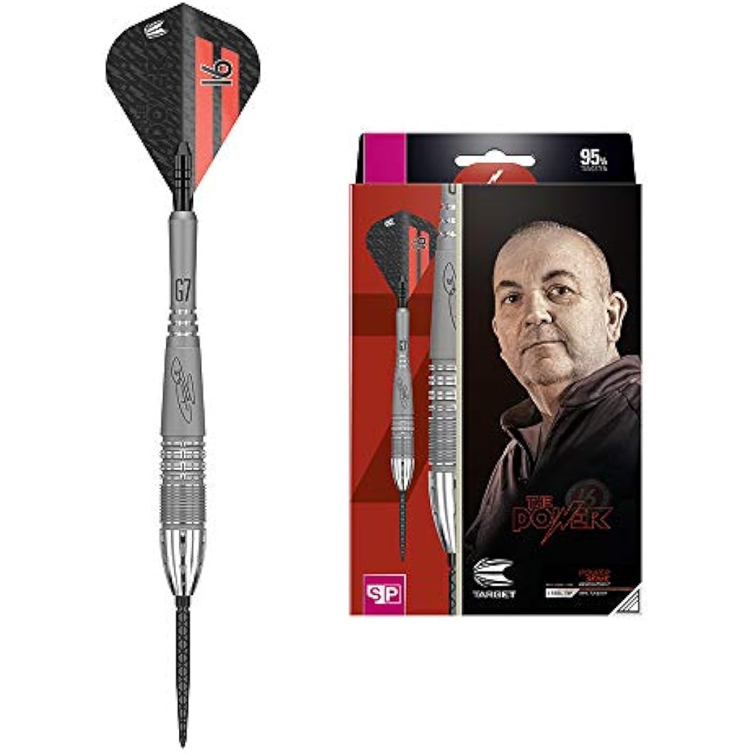 Target Phil Taylor Power 9-Five Gen 7 | 95% Tungsten Steel Tip Darts