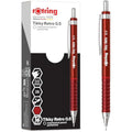 rOtring Tikky Retro Mechanical Pencils | 0.5mm 2B Red Barrel | 12 Count