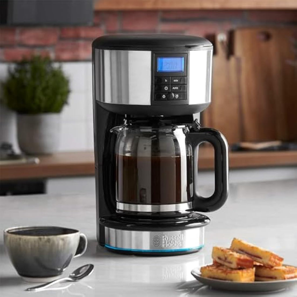 Russell Hobbs Buckingham Filter Coffee Machine | 1.25L Glass Carafe