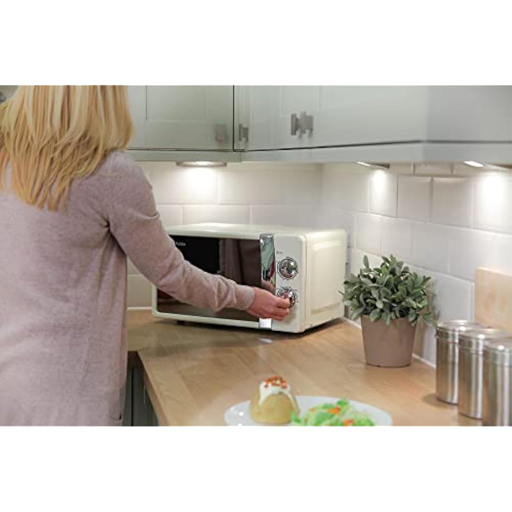 Russell Hobbs RHMM701C Solo Microwave | 17L 700W Cream Compact