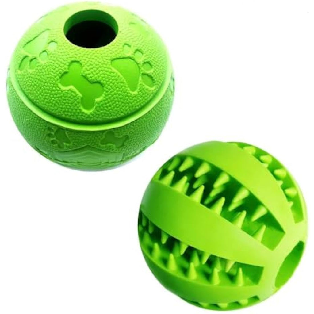 Interactive Dog Treat Toy Ball – Natural Rubber Chew Toy