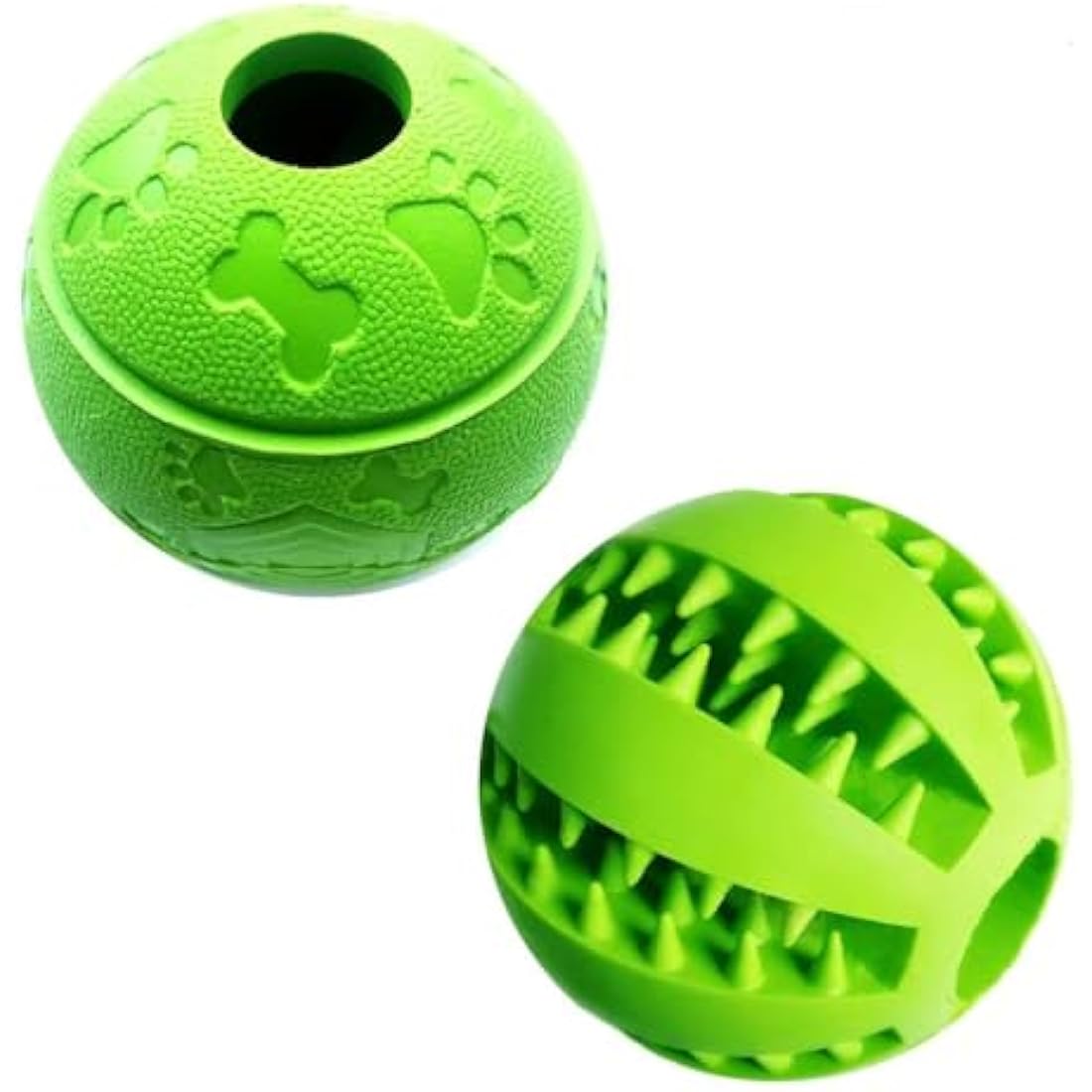 Interactive Dog Treat Toy Ball – Natural Rubber Chew Toy