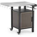 Onlyfire BBQ Storage Cart – Stainless Steel Outdoor Grilling Table
