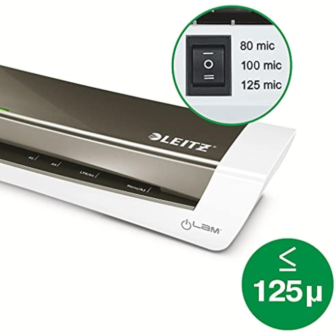 Leitz iLam A3 Laminator – Metallic Dark Grey Home Office Document Machine