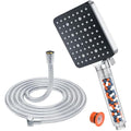 High Pressure Filtered Shower Head with 1.6m Hose | 6 Modes