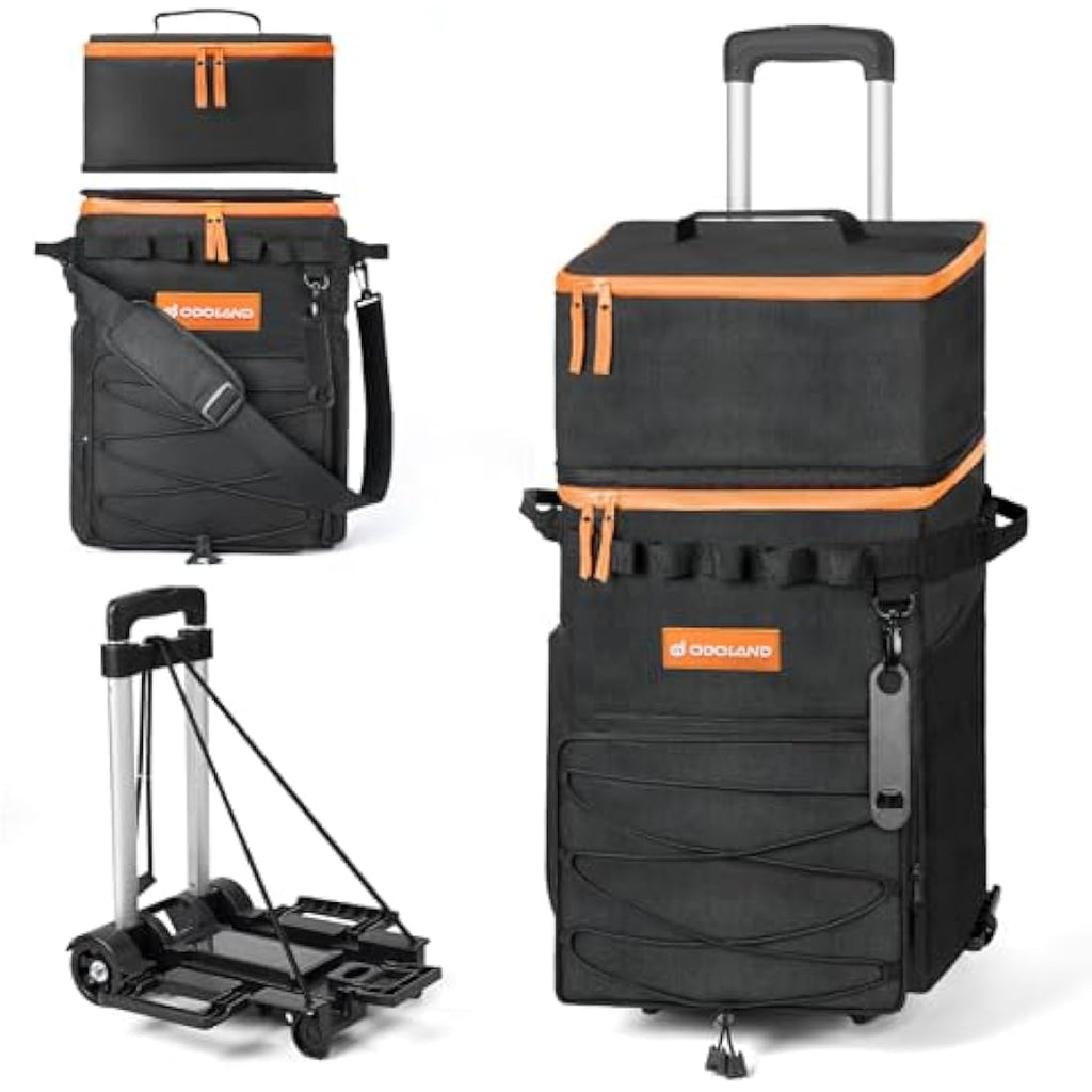 Odoland Rolling Cooler Bag with Wheels – Insulated 72-Can Leakproof Trolley