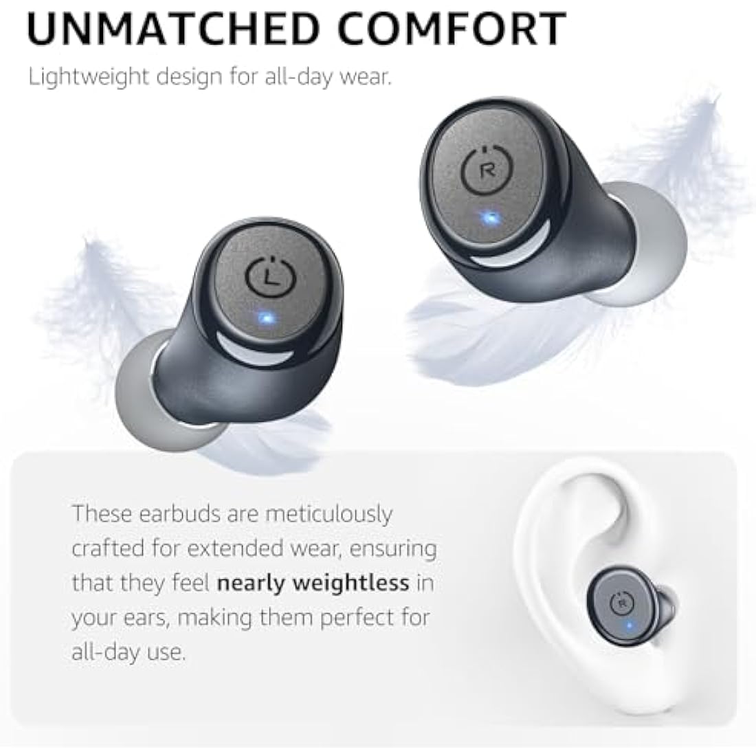 TOZO T10 Wireless Earbuds – IPX8 Waterproof Bluetooth 5.3 Headphones