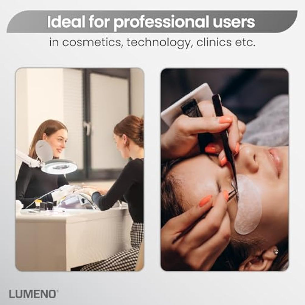 Lumeno 7213SW LED Magnifying Lamp | 127mm Glass Lens | 950 Lumen, 3 Diopters