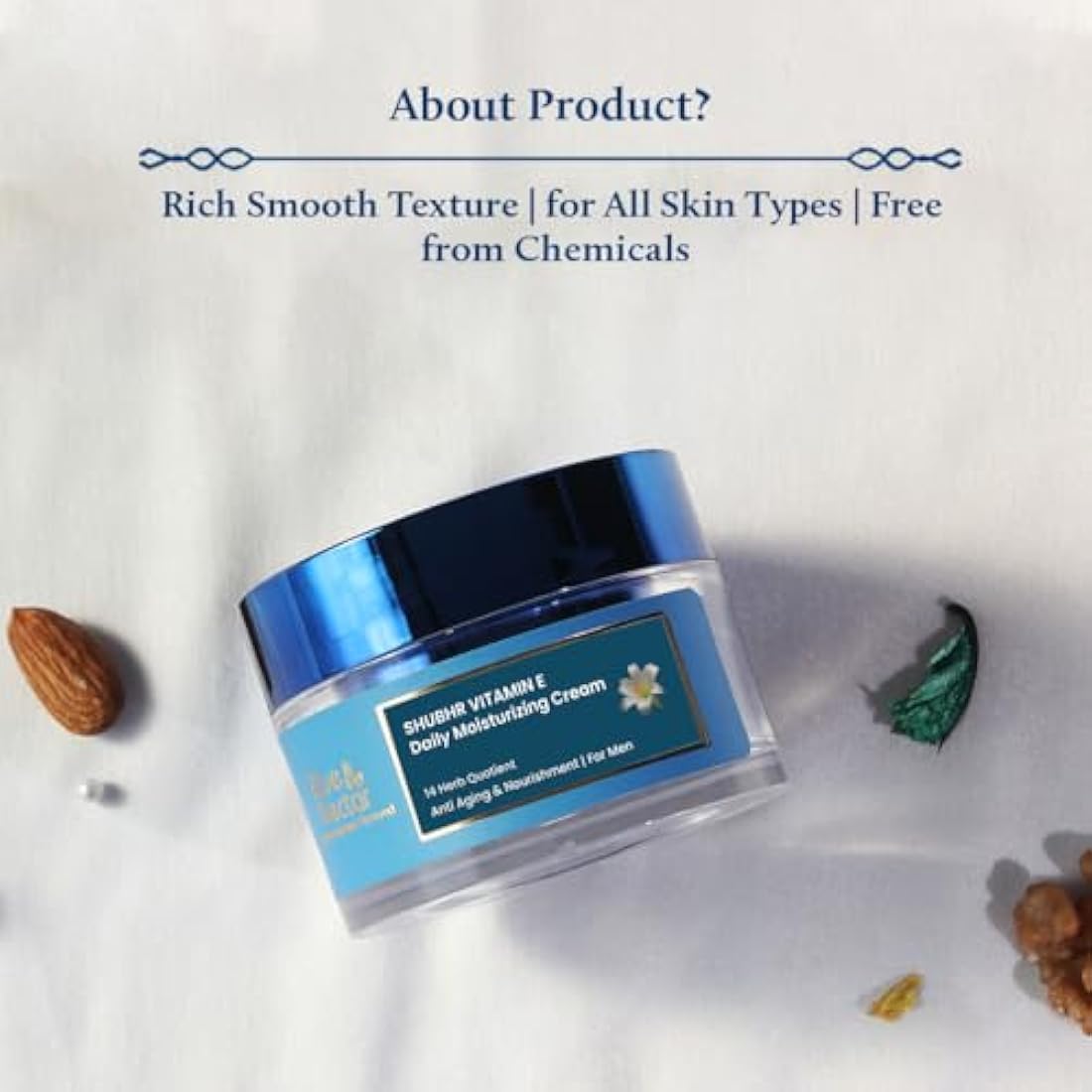 Blue Nectar Anti Aging Cream for Men | Natural Firming Moisturizer - 50g