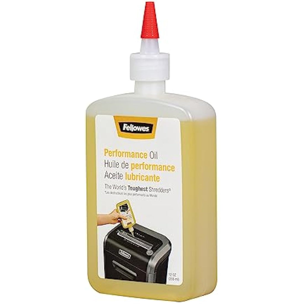 Fellowes Shredder Oil | 355ml Lubricant for Cross & Micro-Cut Shredders